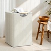 image:imageSTORAGE MANIAC 2Pack Large Laundry Hamper 100L 264 Gal Collapsible Laundry Basket with Bamboo Handles Freestanding Waterproof Clothes Hamper for Laundry Room Bedroom Dorm Towels BlackStripe