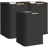 image:imageSTORAGE MANIAC 2Pack Large Laundry Hamper 100L 264 Gal Collapsible Laundry Basket with Bamboo Handles Freestanding Waterproof Clothes Hamper for Laundry Room Bedroom Dorm Towels BlackBlack
