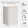 image:imageSTORAGE MANIAC 2Pack Large Laundry Hamper 100L 264 Gal Collapsible Laundry Basket with Bamboo Handles Freestanding Waterproof Clothes Hamper for Laundry Room Bedroom Dorm Towels BlackWhite