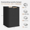 image:imageSTORAGE MANIAC 2Pack Large Laundry Hamper 100L 264 Gal Collapsible Laundry Basket with Bamboo Handles Freestanding Waterproof Clothes Hamper for Laundry Room Bedroom Dorm Towels BlackBlack