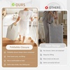 image:imageSTORAGE MANIAC 2Pack Large Laundry Hamper 100L 264 Gal Collapsible Laundry Basket with Bamboo Handles Freestanding Waterproof Clothes Hamper for Laundry Room Bedroom Dorm Towels BlackStripe