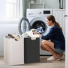 image:imageSTORAGE MANIAC 2Pack Large Laundry Hamper 100L 264 Gal Collapsible Laundry Basket with Bamboo Handles Freestanding Waterproof Clothes Hamper for Laundry Room Bedroom Dorm Towels BlackBlackWhite