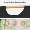 image:imageSTORAGE MANIAC 2Pack Large Laundry Hamper 100L 264 Gal Collapsible Laundry Basket with Bamboo Handles Freestanding Waterproof Clothes Hamper for Laundry Room Bedroom Dorm Towels BlackBlackWhite