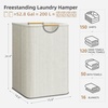 image:imageSTORAGE MANIAC 2Pack Large Laundry Hamper 100L 264 Gal Collapsible Laundry Basket with Bamboo Handles Freestanding Waterproof Clothes Hamper for Laundry Room Bedroom Dorm Towels BlackStripe