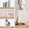 image:imageSTORAGE MANIAC 3 Section Laundry Sorter 356 Gal 135 L Laundry Hamper Cart with Heavy Duty Rolling Lockable Wheels and Removable Bags Clothes Organizer Basket Separator Hamper GrayBeige