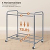image:imageSTORAGE MANIAC 3 Section Laundry Sorter 356 Gal 135 L Laundry Hamper Cart with Heavy Duty Rolling Lockable Wheels and Removable Bags Clothes Organizer Basket Separator Hamper GrayBeige
