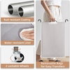 image:imageSTORAGE MANIAC 3 Section Laundry Sorter 356 Gal 135 L Laundry Hamper Cart with Heavy Duty Rolling Lockable Wheels and Removable Bags Clothes Organizer Basket Separator Hamper GrayGray