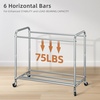 image:imageSTORAGE MANIAC 3 Section Laundry Sorter 356 Gal 135 L Laundry Hamper Cart with Heavy Duty Rolling Lockable Wheels and Removable Bags Clothes Organizer Basket Separator Hamper GrayGray