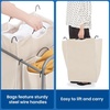 image:imageSTORAGE MANIAC 3 Section Laundry Sorter 356 Gal 135 L Laundry Hamper Cart with Heavy Duty Rolling Lockable Wheels and Removable Bags Clothes Organizer Basket Separator Hamper GrayBeige