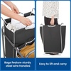image:imageSTORAGE MANIAC 3 Section Laundry Sorter 356 Gal 135 L Laundry Hamper Cart with Heavy Duty Rolling Lockable Wheels and Removable Bags Clothes Organizer Basket Separator Hamper GrayBlack