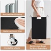 image:imageSTORAGE MANIAC 3 Section Laundry Sorter 356 Gal 135 L Laundry Hamper Cart with Heavy Duty Rolling Lockable Wheels and Removable Bags Clothes Organizer Basket Separator Hamper GrayBlack