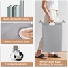 image:imageSTORAGE MANIAC 3 Section Laundry Sorter 356 Gal 135 L Laundry Hamper Cart with Heavy Duty Rolling Lockable Wheels and Removable Bags Clothes Organizer Basket Separator Hamper GrayGray