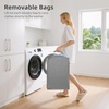 image:imageSTORAGE MANIAC 4 Section Vertical Laundry Hamper 2 Tier Laundry Sorter with 4 Removable Tote Bags Rolling Clothes Basket for Towels Blankets Tall Dirty Clothes Hamper for Closet 4 Bags GrayGray