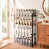 image:imageSTORAGE MANIAC 48 Pairs Vertical Shoe Rack Wing Large Metal Shoe Organizer for Closet Entryway Garage Hallway DoubleSided Shoes Shelf for Space Saving Black 4TierBlack