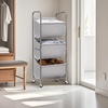 image:imageSTORAGE MANIAC 80 Liters Vertical Rolling Laundry Hamper 2 Section Laundry Sorter with Wheels and 2 Breaks 2tier Laundry Baskets for Small Space Dorm Laundry Room Closet Bathroom Gray 2tierGray