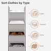 image:imageSTORAGE MANIAC 80 Liters Vertical Rolling Laundry Hamper 2 Section Laundry Sorter with Wheels and 2 Breaks 2tier Laundry Baskets for Small Space Dorm Laundry Room Closet Bathroom Gray 2tierGray