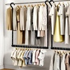image:imageSTORAGE MANIAC Adjustable Closet Rod for Hanging Clothes 2 Pack White1 Pack Black