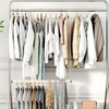 image:imageSTORAGE MANIAC Adjustable Closet Rod for Hanging Clothes 2 Pack White1 Pack White