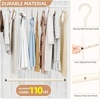 image:imageSTORAGE MANIAC Adjustable Closet Rod for Hanging Clothes 2 Pack White1 Pack White