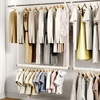 image:imageSTORAGE MANIAC Adjustable Closet Rod for Hanging Clothes 2 Pack White1 Pack White