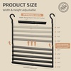image:imageSTORAGE MANIAC Adjustable Closet Rod for Hanging Clothes 2 Pack White2 Pack Black
