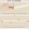 image:imageSTORAGE MANIAC Adjustable Closet Rod for Hanging Clothes 2 Pack White2 Pack White