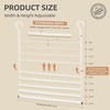 image:imageSTORAGE MANIAC Adjustable Closet Rod for Hanging Clothes 2 Pack White2 Pack White