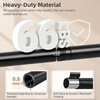 image:imageSTORAGE MANIAC Closet Rods for Hanging Clothes 175 to 295 Inches Heavy Duty Stepless Adjustable Closet Hanging Rod 12 Inch Diameter Metal Closet Rod for Wardrobe Bathroom Bedroom Laundry RV BlackBlack