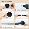 image:imageSTORAGE MANIAC Closet Rods for Hanging Clothes 175 to 295 Inches Heavy Duty Stepless Adjustable Closet Hanging Rod 12 Inch Diameter Metal Closet Rod for Wardrobe Bathroom Bedroom Laundry RV BlackBlack