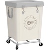 image:imageSTORAGE MANIAC Commercial Laundry Hamper with Heavy Duty Steel Frame 320 L Industrial Laundry Basket Cart with Wheels for Hotel Home Laundry Room 317L x 193W x 3091H Large BeigeBeige