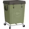 image:imageSTORAGE MANIAC Commercial Laundry Hamper with Heavy Duty Steel Frame 320 L Industrial Laundry Basket Cart with Wheels for Hotel Home Laundry Room 317L x 193W x 3091H Large BeigeGreen