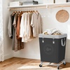 image:imageSTORAGE MANIAC Commercial Laundry Hamper with Heavy Duty Steel Frame 320 L Industrial Laundry Basket Cart with Wheels for Hotel Home Laundry Room 317L x 193W x 3091H Large BeigeBlack