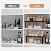 image:imageSTORAGE MANIAC Expandable Cabinet Organizer Shelf Set of 4 BrownBrown
