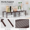 image:imageSTORAGE MANIAC Expandable Cabinet Organizer Shelf Set of 4 BrownBrown