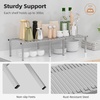 image:imageSTORAGE MANIAC Expandable Cabinet Organizer Shelf Set of 4 BrownGrey