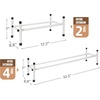image:imageSTORAGE MANIAC Expandable Shoe Rack 16 Pairs Stackable Small Shoe Rack Metal Adjustable Shoes Organizer for Closet Entryway Hallway Garage Front Door Shoes Shelves Black 4 TierWhite