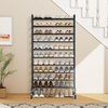 image:imageSTORAGE MANIAC Expandable Shoe Rack 16 Pairs Stackable Small Shoe Rack Metal Adjustable Shoes Organizer for Closet Entryway Hallway Garage Front Door Shoes Shelves Black 4 TierBlack