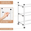 image:imageSTORAGE MANIAC Expandable Shoe Rack 16 Pairs Stackable Small Shoe Rack Metal Adjustable Shoes Organizer for Closet Entryway Hallway Garage Front Door Shoes Shelves Black 4 TierWhite