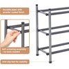 image:imageSTORAGE MANIAC Expandable Shoe Rack 16 Pairs Stackable Small Shoe Rack Metal Adjustable Shoes Organizer for Closet Entryway Hallway Garage Front Door Shoes Shelves Black 4 TierBlack