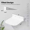 image:imageSTORAGE MANIAC Floating Book Shelves for Wall Mounted Invisible Floating Bookshelves HeavyDuty Steel Hidden Bookshelf Hanging Bookshelves for Bedroom Living Room Office White 4PackWhite