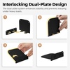 image:imageSTORAGE MANIAC Floating Book Shelves for Wall Mounted Invisible Floating Bookshelves HeavyDuty Steel Hidden Bookshelf Hanging Bookshelves for Bedroom Living Room Office White 4PackBlack
