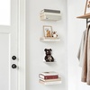 image:imageSTORAGE MANIAC Floating Book Shelves for Wall Mounted Invisible Floating Bookshelves HeavyDuty Steel Hidden Bookshelf Hanging Bookshelves for Bedroom Living Room Office White 4PackBlack