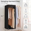 image:imageSTORAGE MANIAC Garment Bags for Hanging Clothes 57Inch Beige 2PackBlack