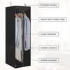 image:imageSTORAGE MANIAC Garment Bags for Hanging Clothes 57Inch Beige 2PackBlack