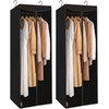 image:imageSTORAGE MANIAC Garment Bags for Hanging Clothes 57Inch Beige 2PackBlack