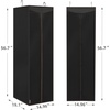 image:imageSTORAGE MANIAC Garment Bags for Hanging Clothes 57Inch Beige 2PackBlack