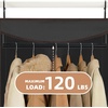 image:imageSTORAGE MANIAC Garment Bags for Hanging Clothes 57Inch Beige 2PackBlack