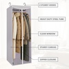 image:imageSTORAGE MANIAC Garment Bags for Hanging Clothes 57Inch Beige 2PackGrey