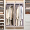 image:imageSTORAGE MANIAC Garment Bags for Hanging Clothes 57Inch Beige 2PackGrey