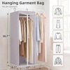 image:imageSTORAGE MANIAC Garment Bags for Hanging Clothes 57Inch Beige 2PackGrey